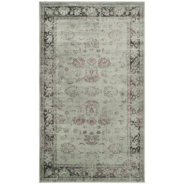 Bungalow Rose Goodyear Oriental Green Area Rug & Reviews Wayfair